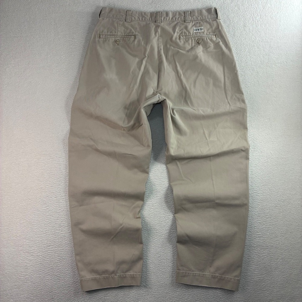 Polo Ralph Lauren Philip Chino Pants Mens 35x29 Beige Business Casual Preppy Y2K